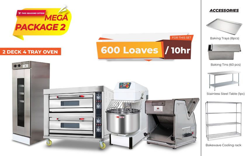 Mega Package 2 (600 loaves/10hrs)
