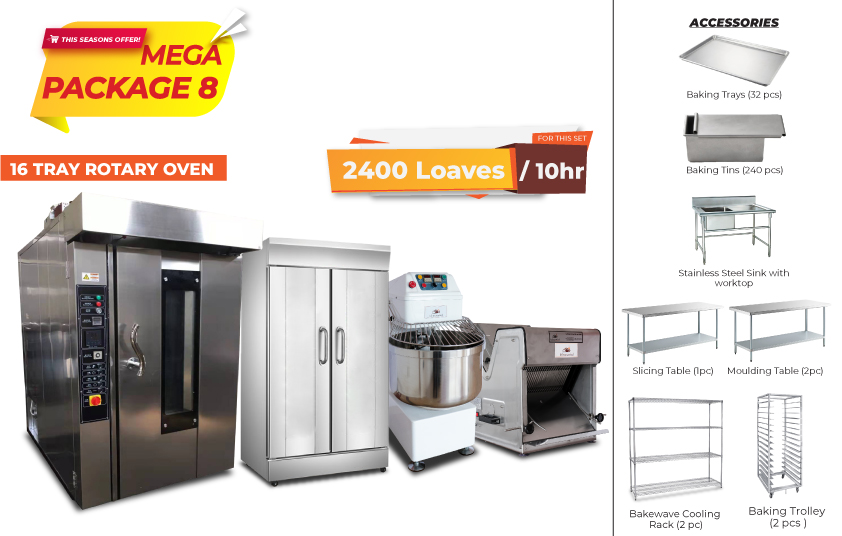 Mega Package 8 (2400 loaves/10hrs)
